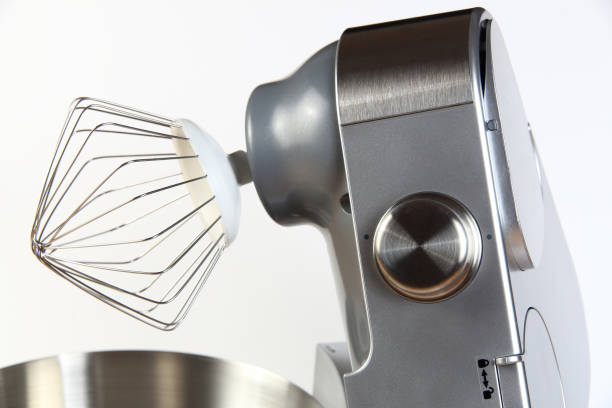 istock Modern mixer with steel whisk 869348230