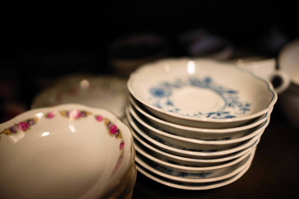 istock Old porcelain bowls 869351710