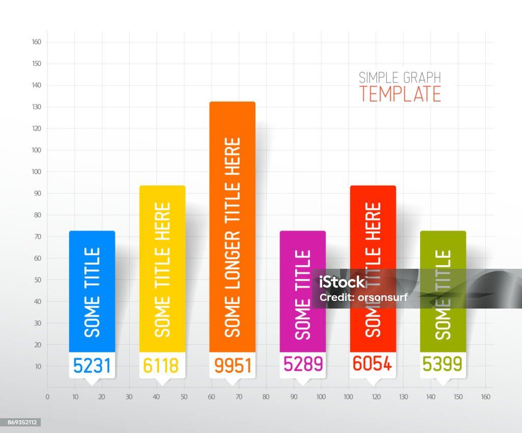 Graph Layout Jpeg Infographic Flat Design Column Graph Chart Template Stock Illustration ...