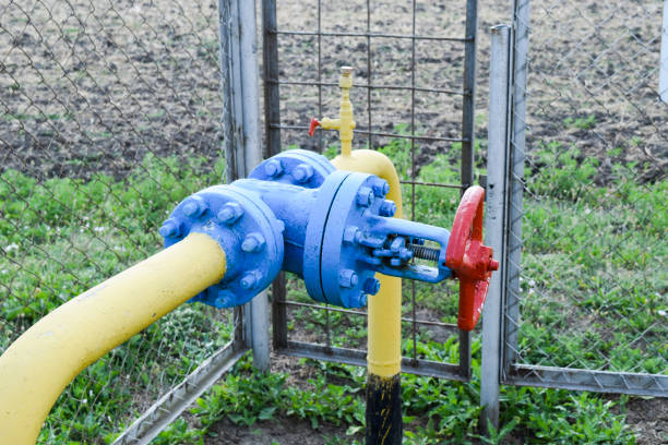 istock The latch on the underground gas pipeline 869352532