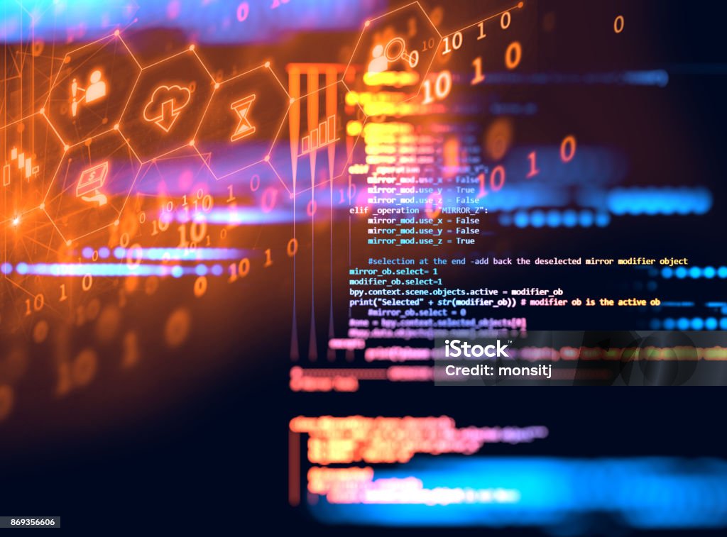 Programming Code Technology Background Of Software Developer And ...
