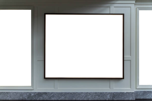 istock Empty blank billboard for advertise in shopping mall interior 869360346