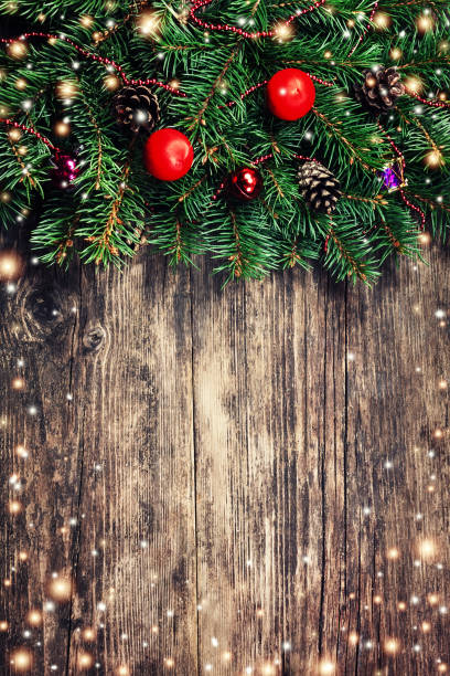istock Christmas fir tree branches with toys 869381762