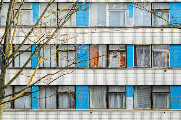 istock Facade of an old high-rise building. 869401044