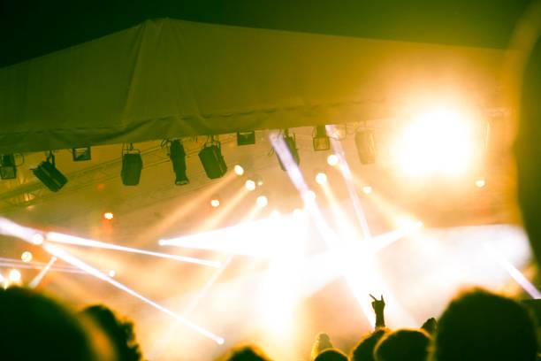 istock Concert crowd in front of a live stage 869402172