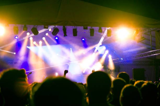 istock Concert crowd in front of a live stage 869402176
