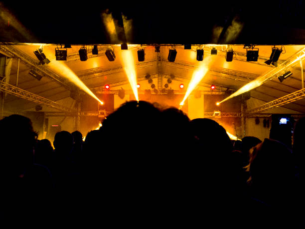 istock Concert crowd in front of a live stage 869402216
