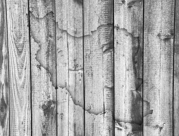istock Map of Iran on weathered wood 869405538