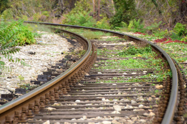 istock Railroad trucks - close-up shoot 869409222