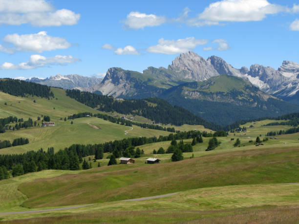 istock view of Alpe di Siusi mountains 869412344