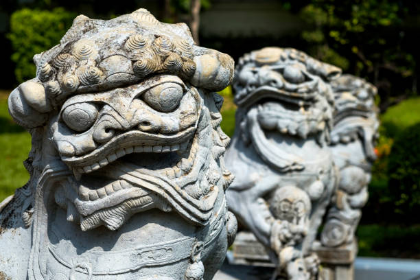 istock Statue of Chinese Foo Dog 869412376
