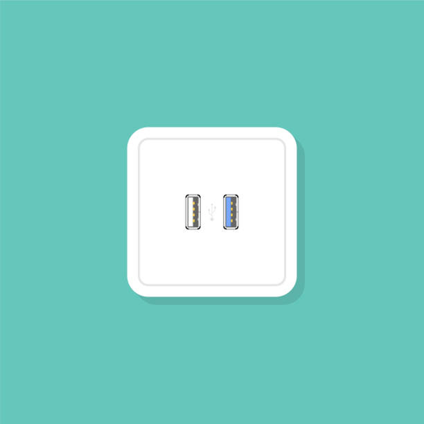 Usb Electric Power Socket Ac Outlet Flat Style Stock Illustration - Download Image Now - USB Port, Cable, Connection - iStock Usb Electric Power Socket Ac Outlet Flat Style Stock Illustration - Download Image Now - USB Port, Cable, Connection - iStock