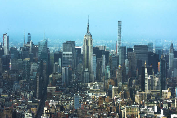 istock Aerial view of Manhattan skyline, New York City 869426708