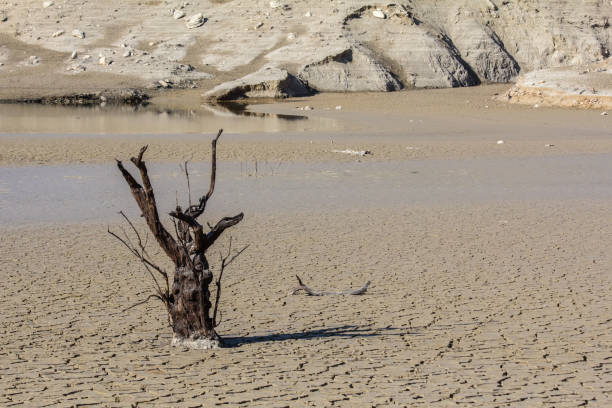 istock artificial lake Bimont emptied due to work on the hydro dam 869437454