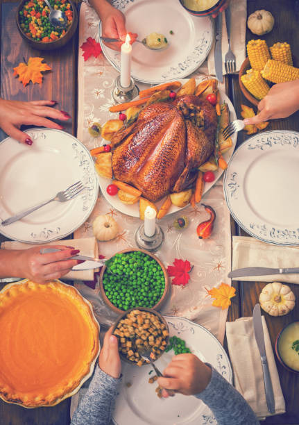 istock Traditional Stuffed Thanksgiving Turkey Dinner 869440470