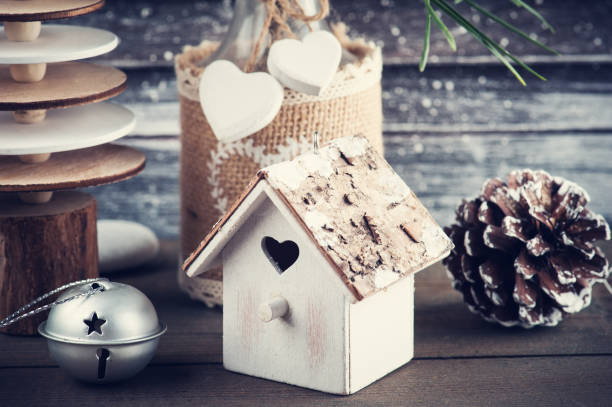 istock Wooden christmas tree in Scandinavian style 869440560