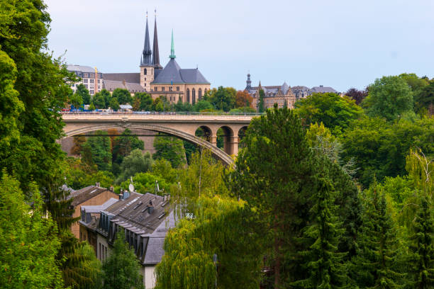 Luxembourg City Centre stock photo