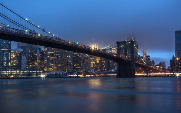 istock Night view of Manhattan skyline 869448836