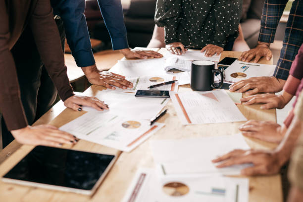 istock Hands over the table as a concept of brainstorm 869449138