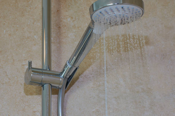 istock Modern shower shower with running water 869449496