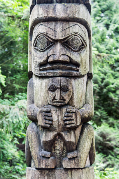 istock Details on an Old Alaskan Totem Pole 869455738