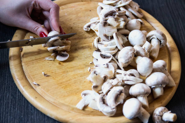 istock background from sliced mushroom in sunlight 869460092