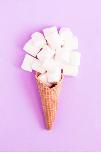 istock Creative minimal still life on purple paper 869462734