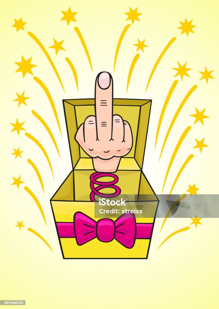 Humiliating Prize Middle Finger Stock Illustration - Download Image Now -  Award, Obscene Gesture, Bad Condition - iStock