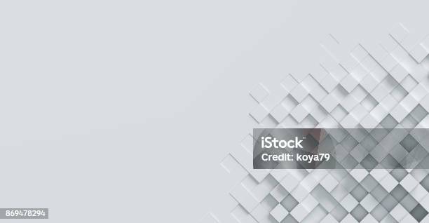 Cubical Abstract Background 3d Rendering Stock Photo - Download Image Now - Backgrounds, Pixelated, Abstract