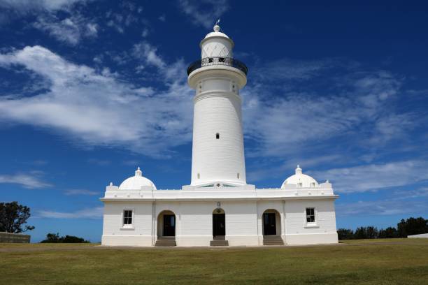 istock White Macquarie Lighthouse in Dunbar Head Sydney, Australia 869481574