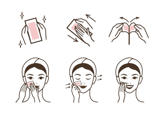 ilustrações de stock, clip art, desenhos animados e ícones de facial hair removal - waxing