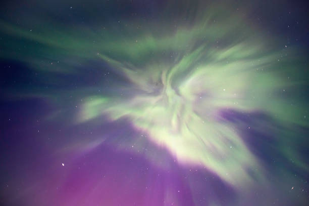 Aurora Borealis, Northern lights, corona overhead