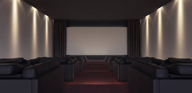 istock Interior Design of Luxury Home Theater 869488590