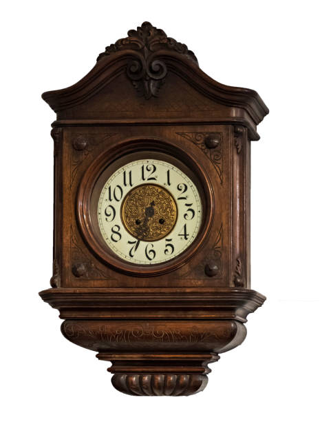 istock Grandfather clock isolated, old style 869492758