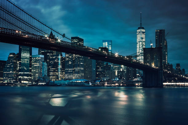 istock View of Brooklyn Bridge by night 869492842