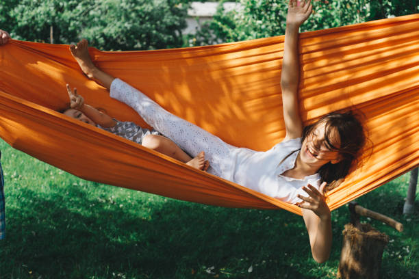 Portrait of beautiful childhood in summer