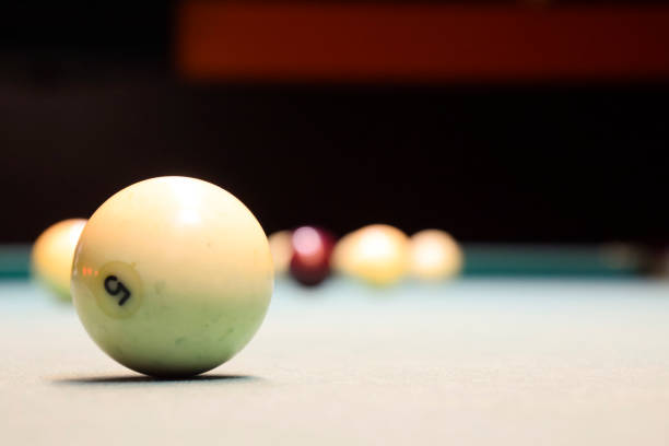 istock Billiards, billiard table. Balls on the billiard table. 869502712