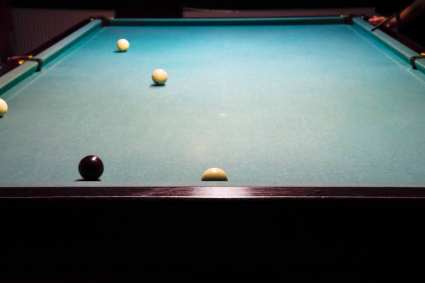 istock Billiards, billiard table. Balls on the billiard table. 869502746
