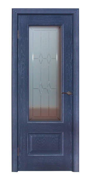 istock Blue room door isolated 869503744