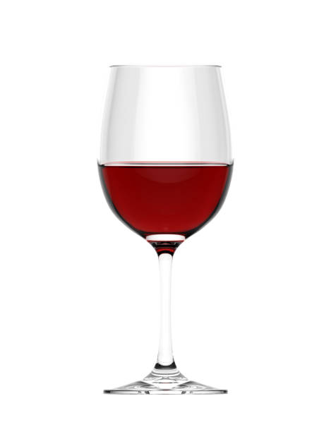 Glass of red wine Glass of red wine on a white background bicchiere stock pictures, royalty-free photos & images