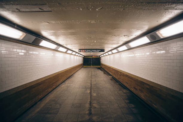 istock Dark Subway Tunnel In Manhattan 869509718