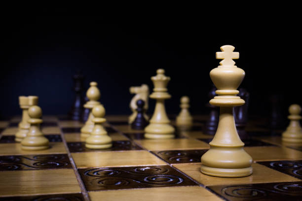 istock Chess photographed on a chessboard 869513844