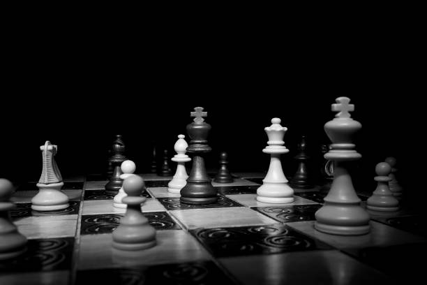 istock Chess photographed on a chessboard 869513894
