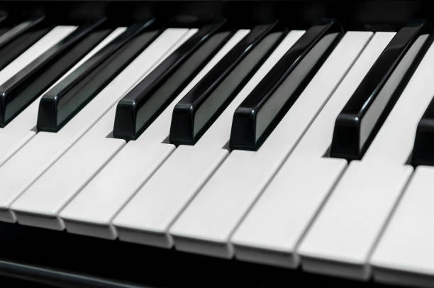 istock piano keys close-up on the whole frame 869514418