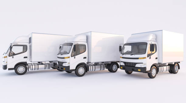 istock Commercial Trucks on White Background 869516730
