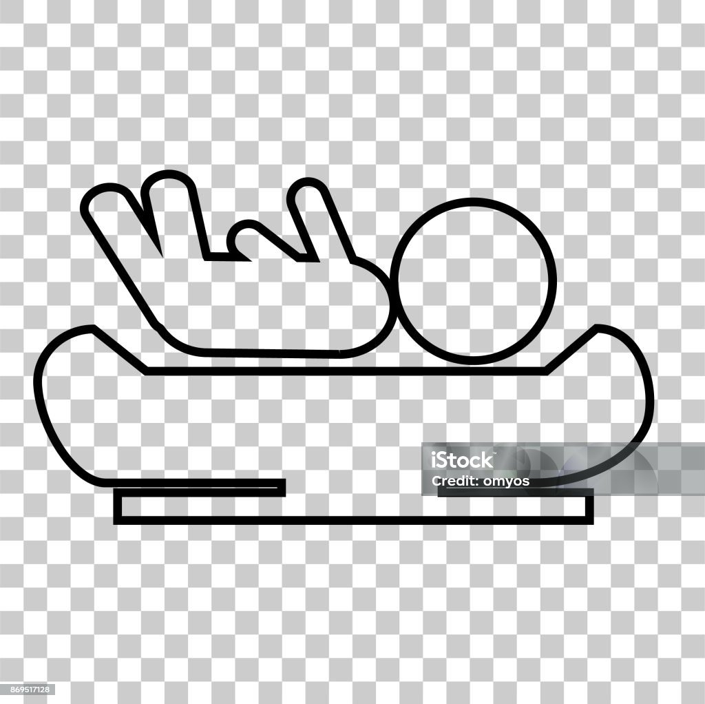 Vector Baby Scale Icon Baby Scale At Transparent Effect Background Stock Illustration ...