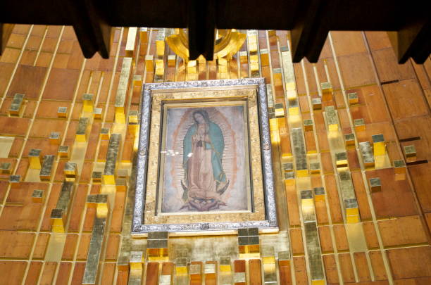 The new Basilica of Our Lady of Guadalupe, has a circular floor plan so that the image of the Virgin can be seen from any stand point. It's very special to stand in front of such famous image, not just for the Mexicans, but to all the catholics alike.