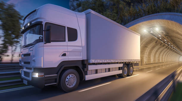 istock Cargo Delivery Truck in Motion 869530102