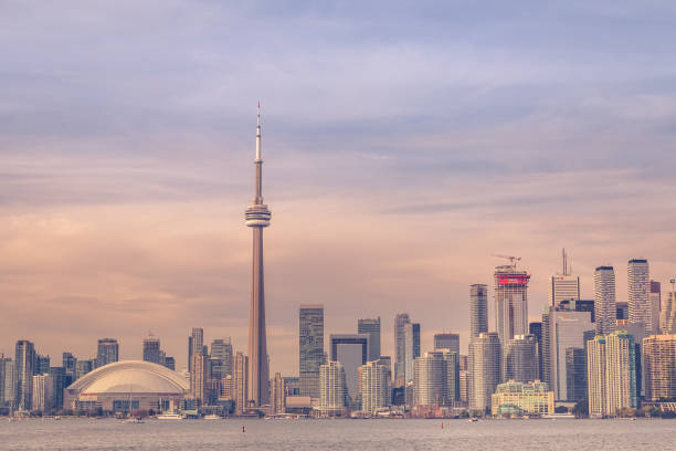 istock Toronto city during sunset from Toronto Central Island 869531358