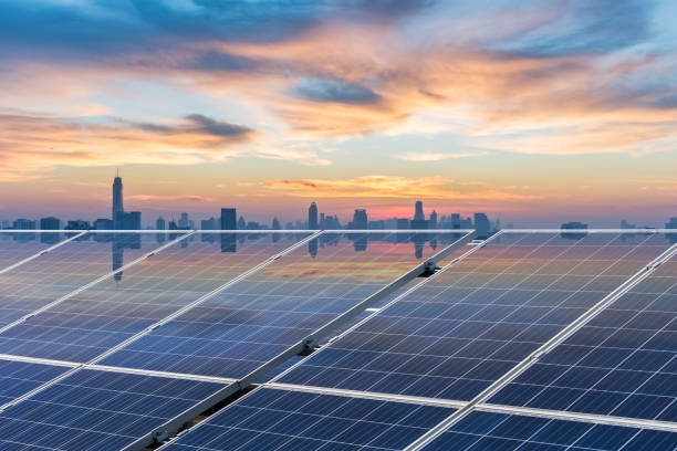 istock roof solar energy in sunset 869537808